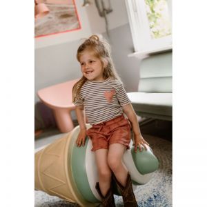 paperbag shorts ash rose