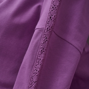 t-shirt fancy lace cherry purple