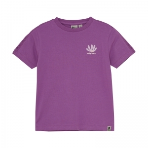 t-shirt fancy lace cherry purple