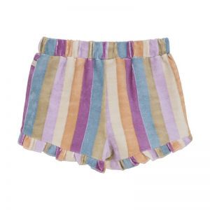shorts terry stripe cherry purple