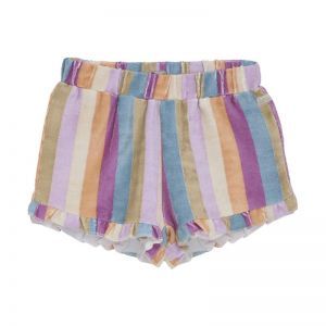 shorts terry stripe cherry purple