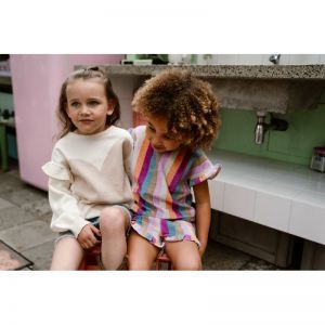t-shirt terry stripe cherry purple