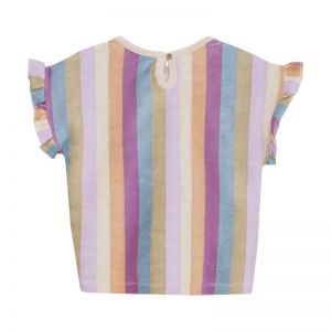 t-shirt terry stripe cherry purple
