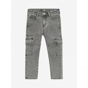 used grey denim