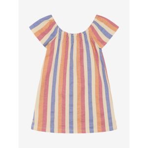 Dress striped heather rose