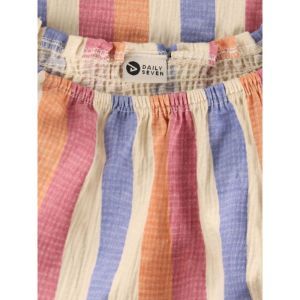 Dress striped heather rose