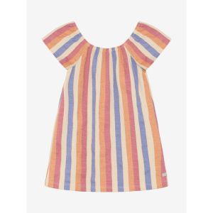 Dress striped heather rose