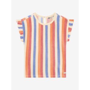 t-shirt terry striped heather rose