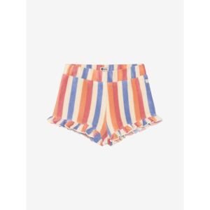 Terry shorts striped heather rose