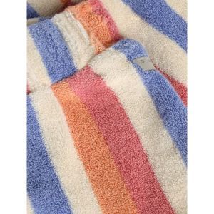 Terry shorts striped heather rose