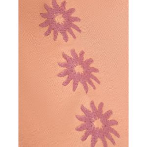 sweater embroidery sleeve dusty coral