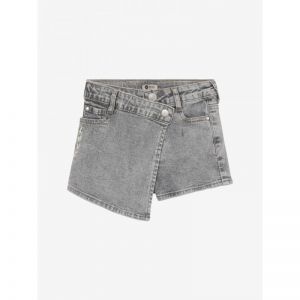 denim skorts grey denim