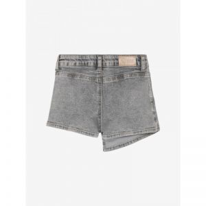 denim skorts grey denim