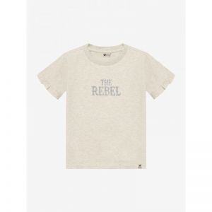 t-shirt rebel print creme grey mela