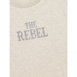 t-shirt rebel print creme grey mela