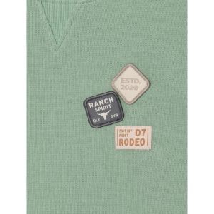t-shirt basic badge green milieu