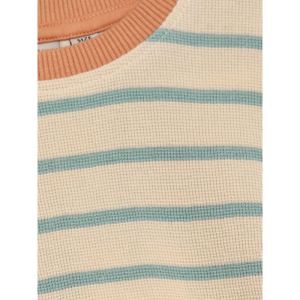 oversized t-shirt stripe sandshell