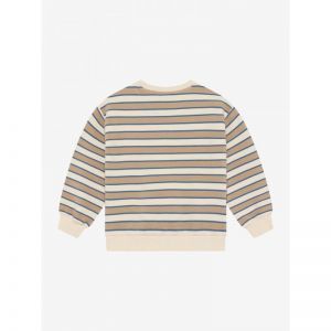 Oversized sweater big stripe sandshell 