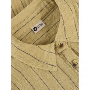 shirt small stripe pale olive gree