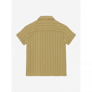 shirt small stripe pale olive gree