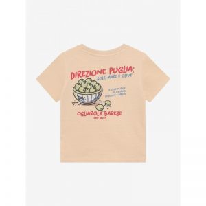 t-shirt backprint latte sand