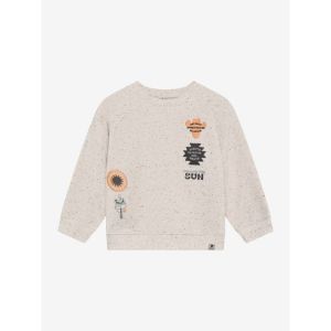 oversized sweater nappy badges sandshell 