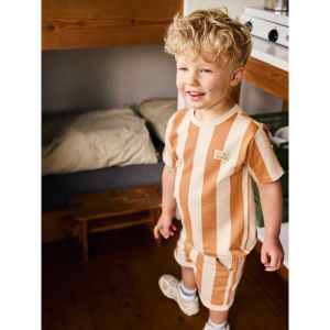 t-shirt big stripe sandstone