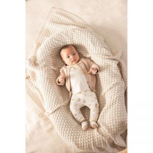 longsleeve-honey bear offwhite melang