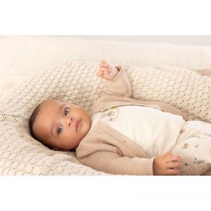 longsleeve-honey bear offwhite melang