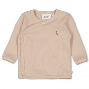 overslagshirt rib-honey bear zand
