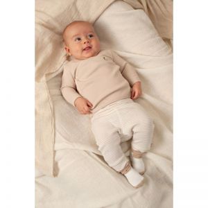 overslagshirt rib-honey bear zand