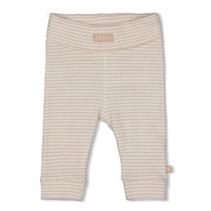 broek rib met streep-honey bea zand