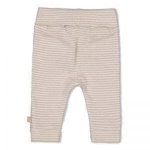 broek rib met streep-honey bea zand