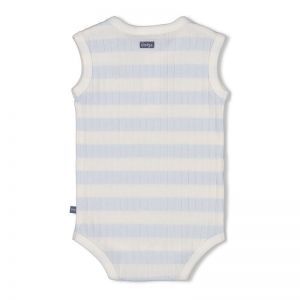 romper rib-blue ocean blauw