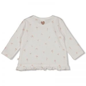 longsleeve-delicate flower offwhite