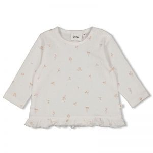 longsleeve-delicate flower offwhite