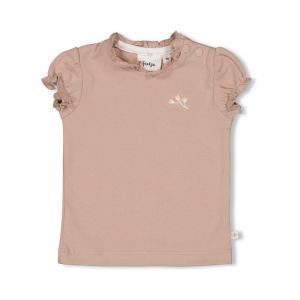 t-shirt-delicate flower taupe