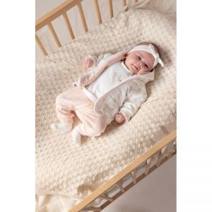 broek rib-delicate flower l.roze