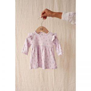 jurk pointelle-flower ranch lila