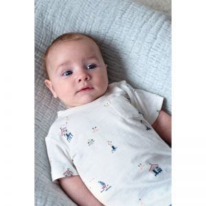 t-shirt-seaside happiness offwhite