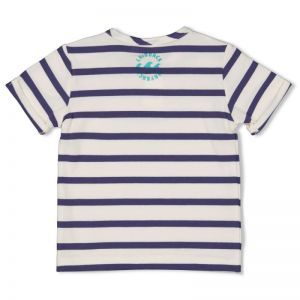 t-shirt streep-lazy days blauw