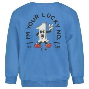 sweater oversized-run the day blauw