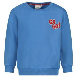 sweater oversized-run the day blauw