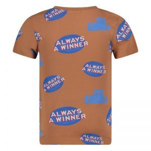 t-shirt - run the day hazelnoot