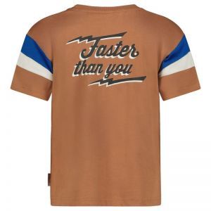 t-shirt oversized-run the day hazelnoot