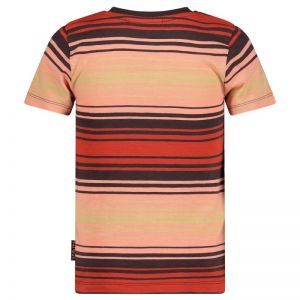 t-shirt streep - desert fiesta rood