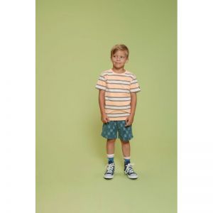 t-shirt streep-lagoon legends neon oranje