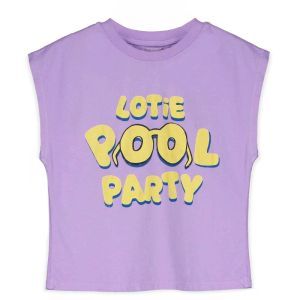 sleeveless t-shirt-pool party mauve