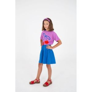 wide fit shirt-lotie cherries magenta