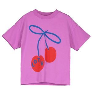 wide fit shirt-lotie cherries magenta